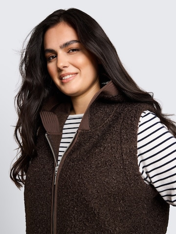 Tom Tailor Women + Weste in Braun