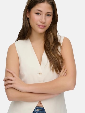 ONLY Suit vest 'ONLY ONLTILA LIFE S/L WAISTCOAT TLR GILET' in Beige