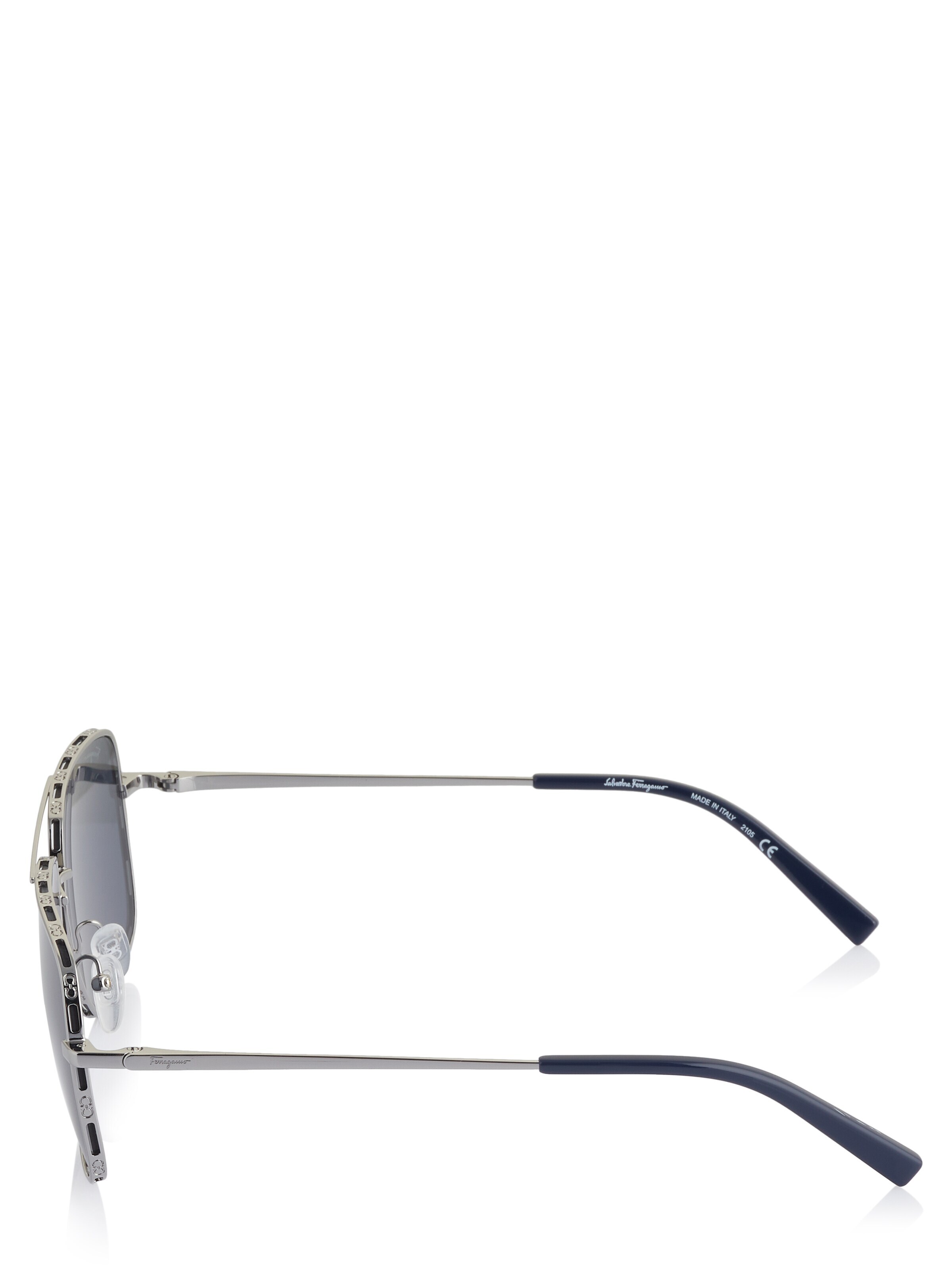 Lunettes de soleil FERRAGAMO en argent