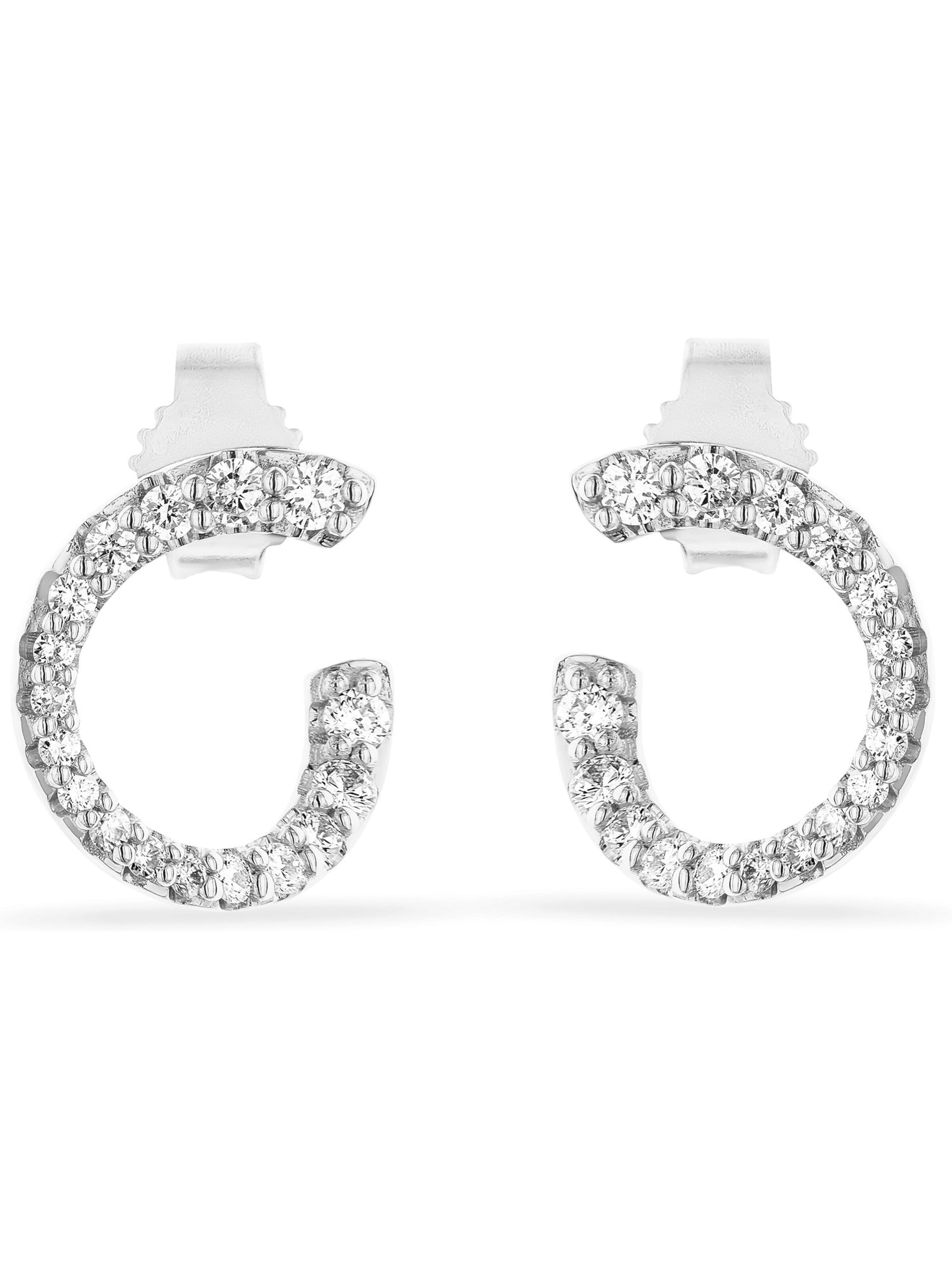 CHRIST Earrings in Silver: front