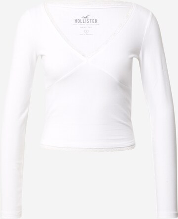 T-shirt HOLLISTER en blanc : devant