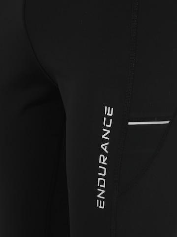ENDURANCE Skinny Športne hlače 'Energy V2' | črna barva