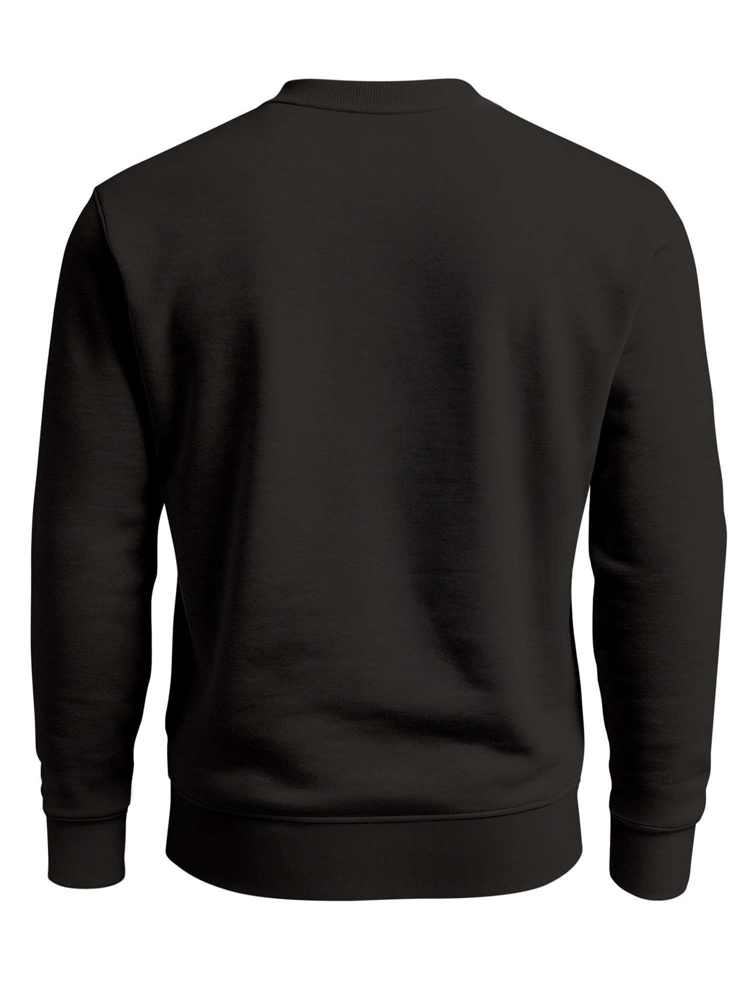 Neverless Sweatshirt 'Palm Lineart Logo'‌‌‌ in Schwarz