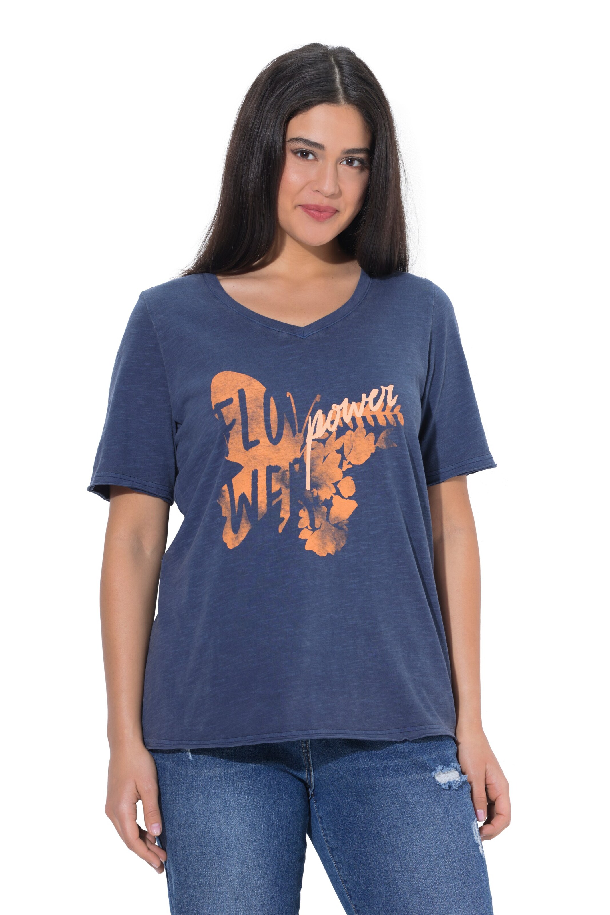 Ulla Popken Shirt in Blau: Vorderseite