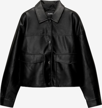 Pull&Bear Välikausitakki värissä musta: etupuoli