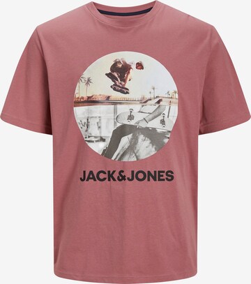 JACK & JONES T-Shirt 'NAVIN' in Pink: predná strana