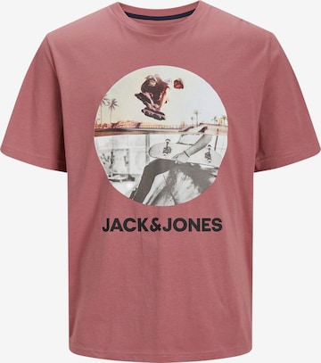 rozā JACK & JONES T-Krekls 'NAVIN': no priekšpuses