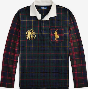 Pulover de la Polo Ralph Lauren pe albastru: față