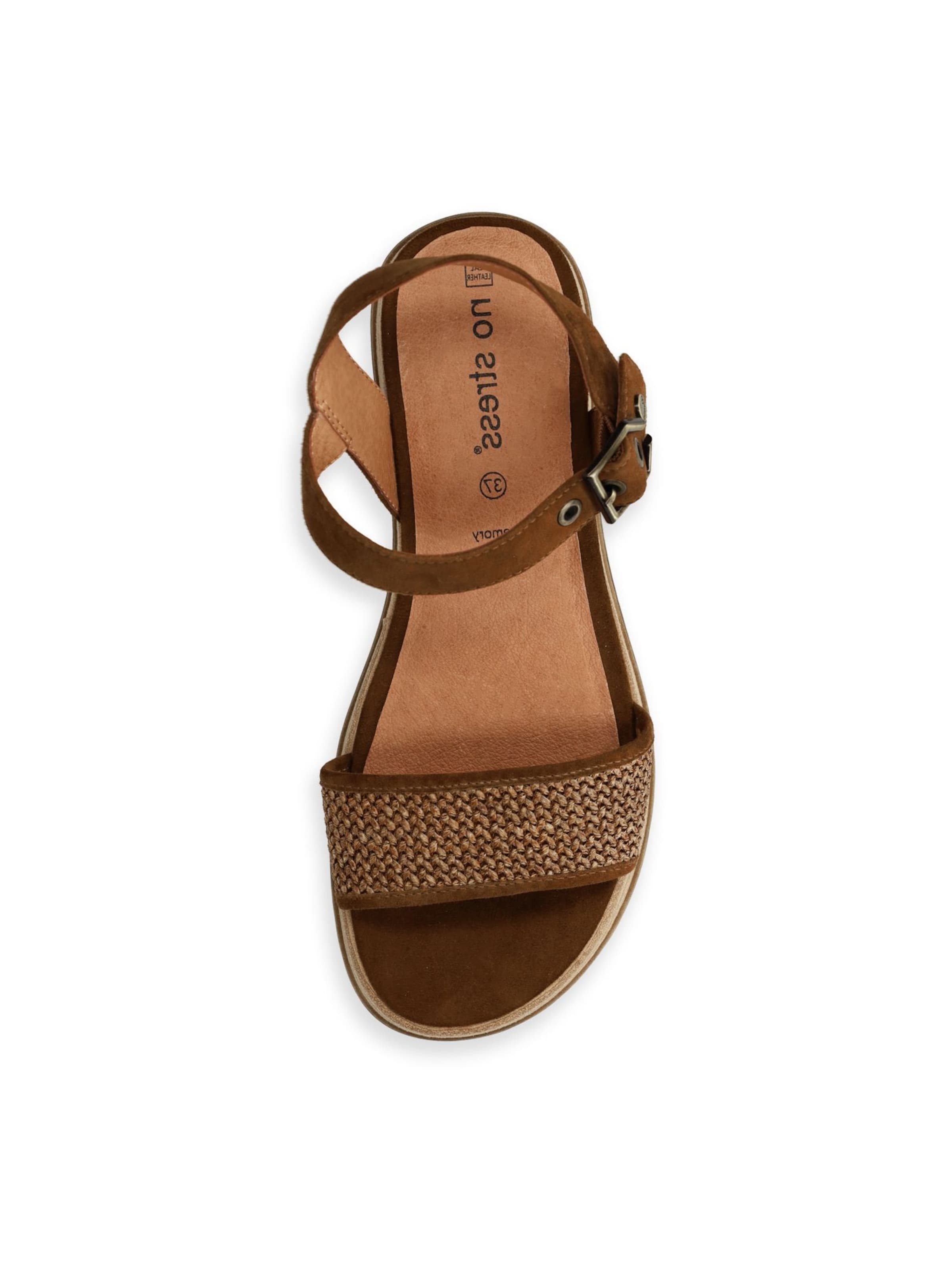 Sandales no stress en marron