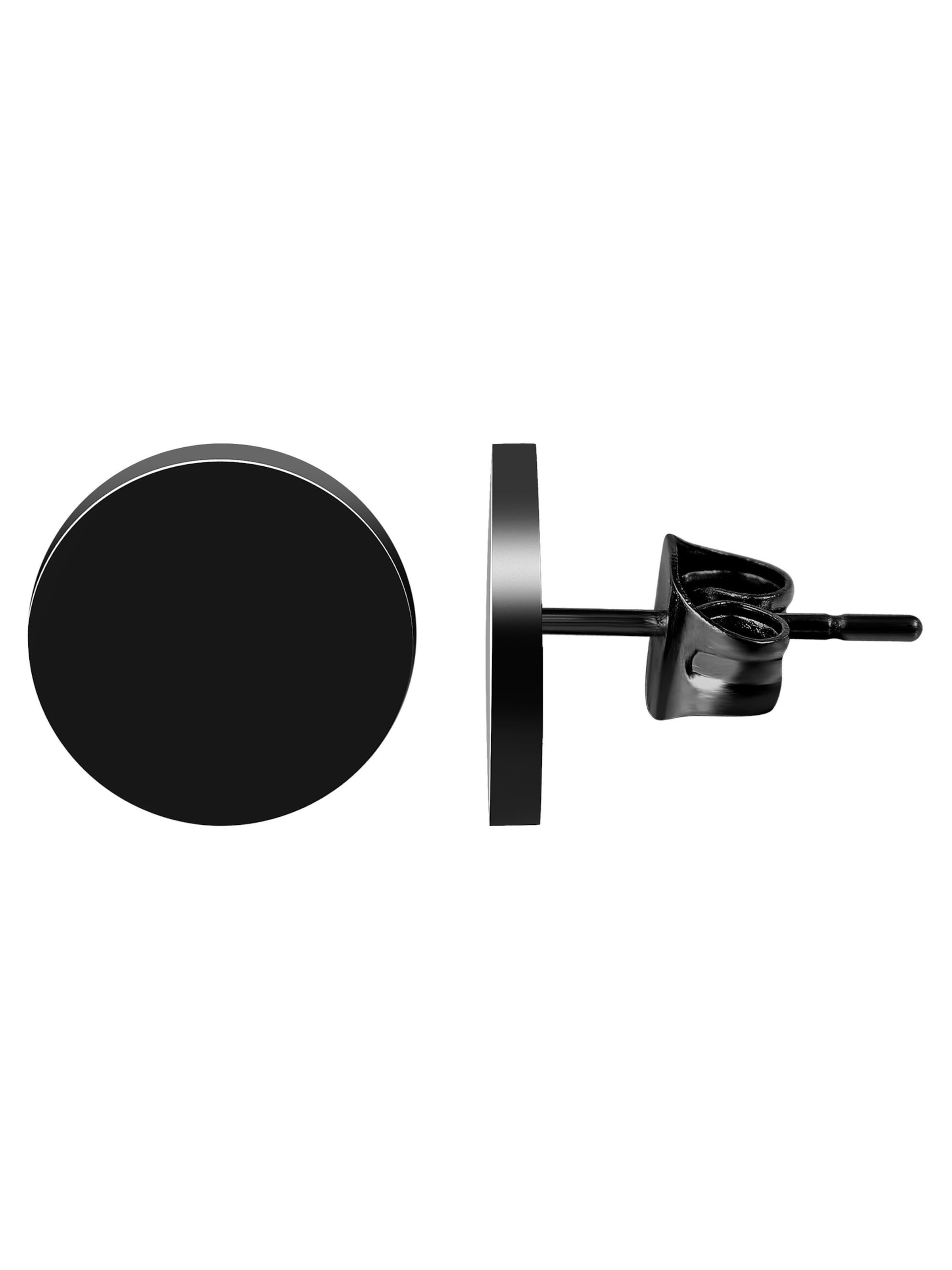 Akzent Earrings 'Saima, wasserfest' in Black: front