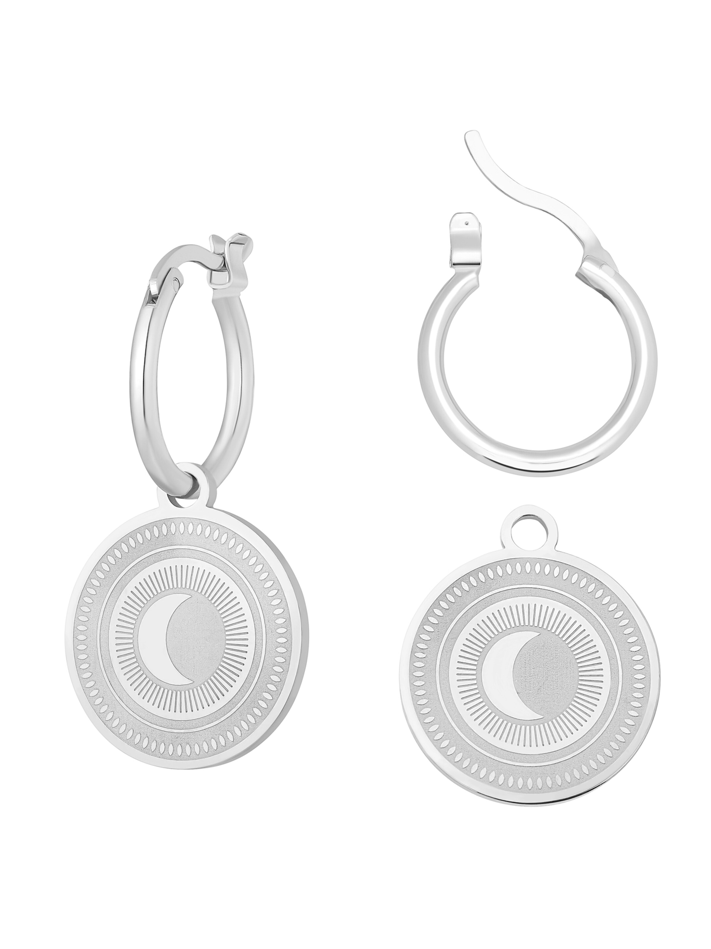 Boucles d'oreilles 'Moon' Heideman en argent
