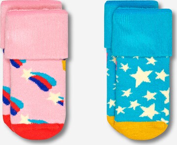 Happy Socks - Meias em azul: frente