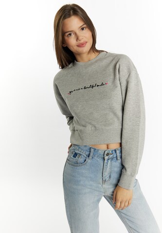 MYMO Sweatshirt 'Blonda' in Grau: predná strana
