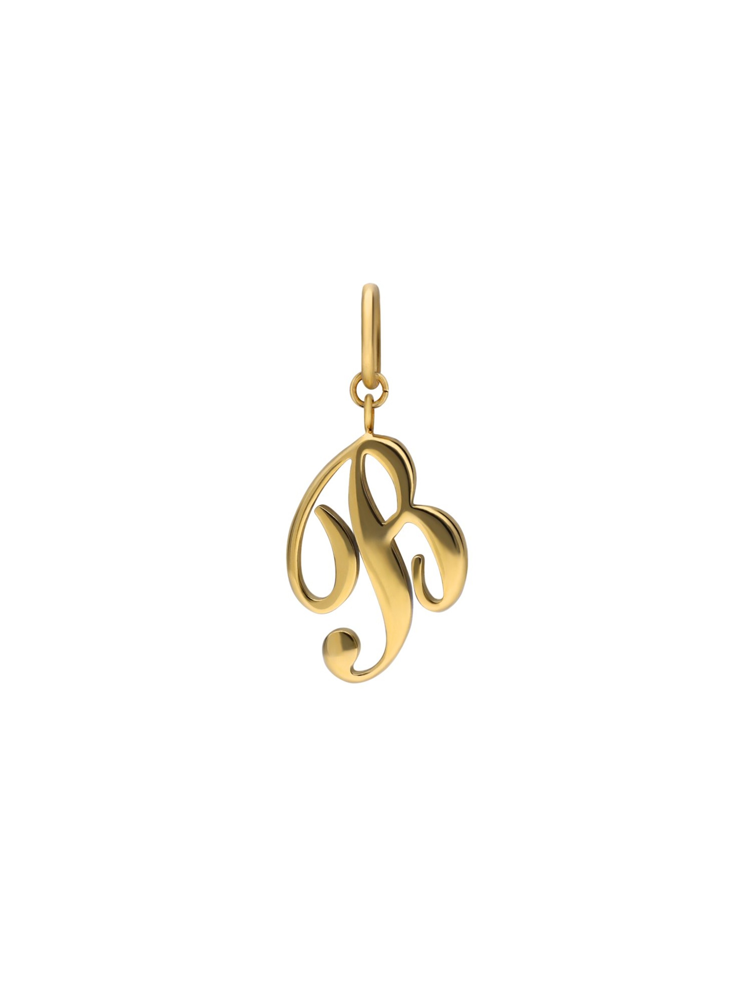 Lucardi Pendant in Gold: front
