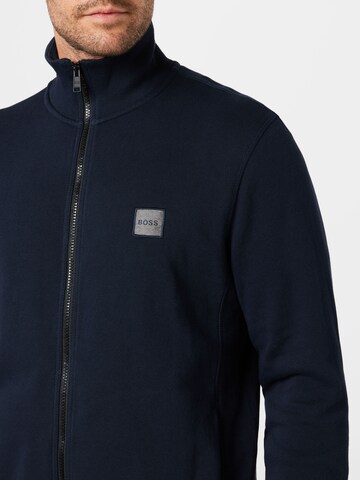 BOSS Orange Sweatjacke 'Zestart 1' in Blau