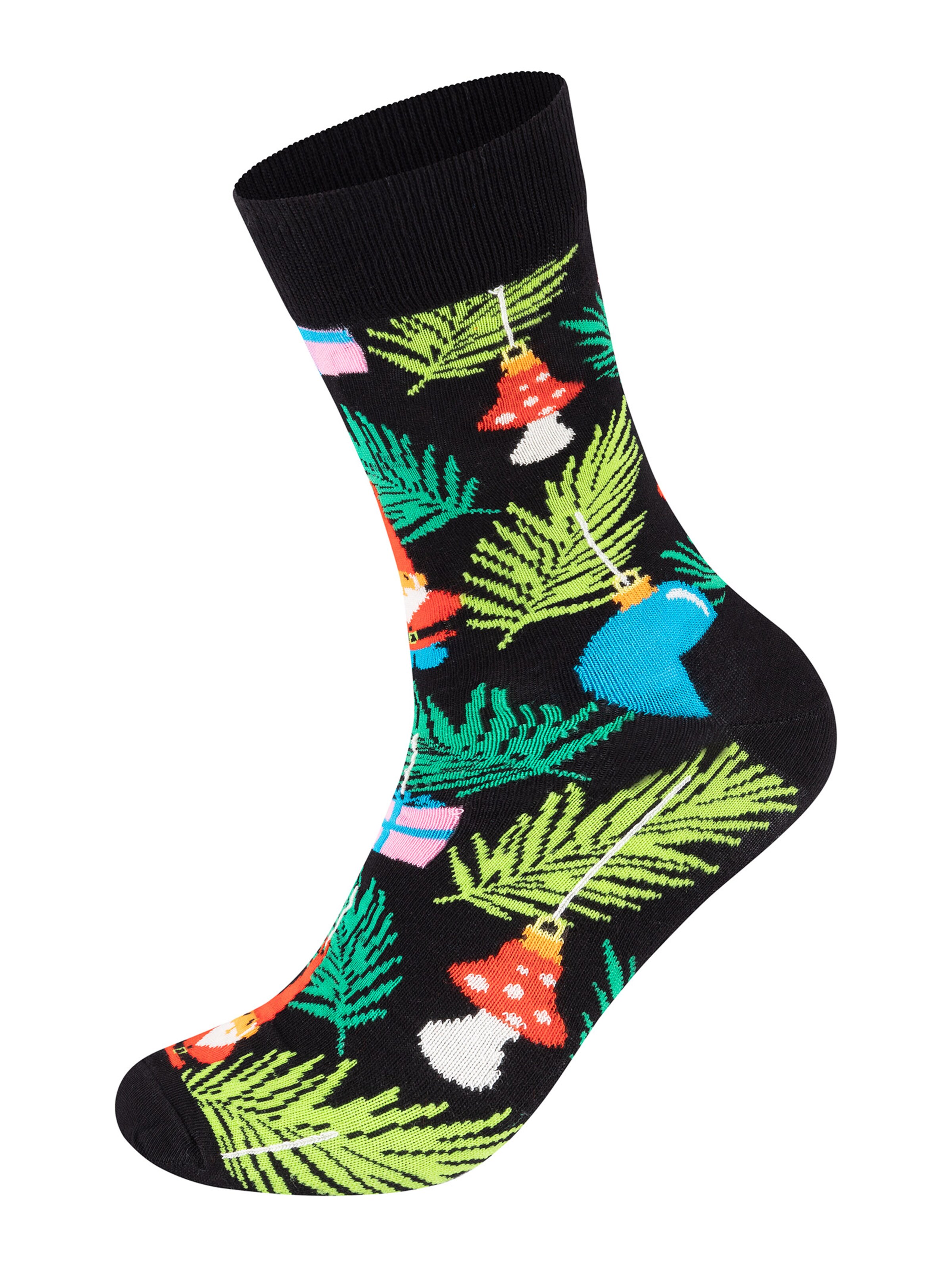 Happy Socks Sokker 'Holiday Tree' i sort