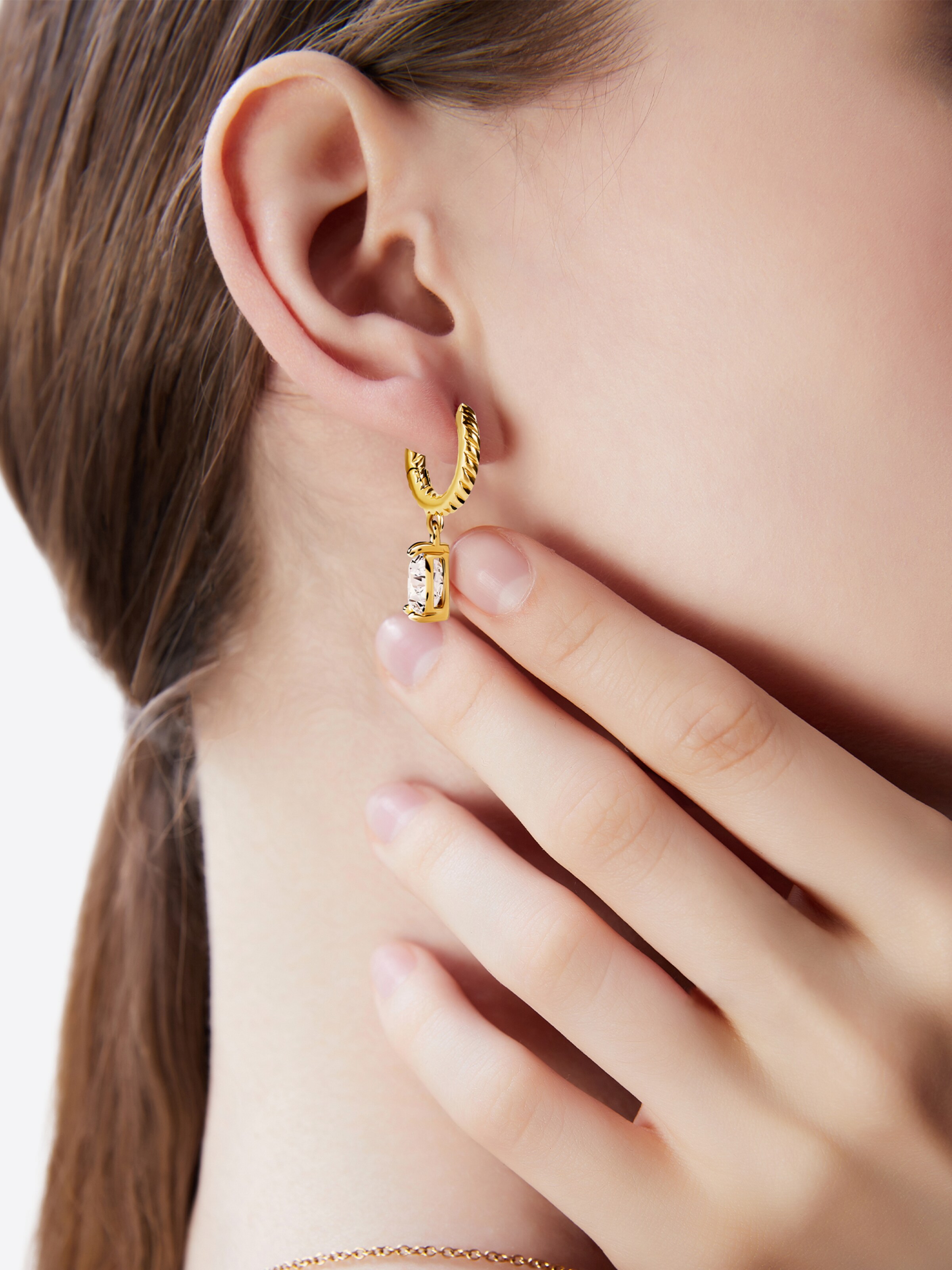 Victoria Hyde Øreringe i guld: forside