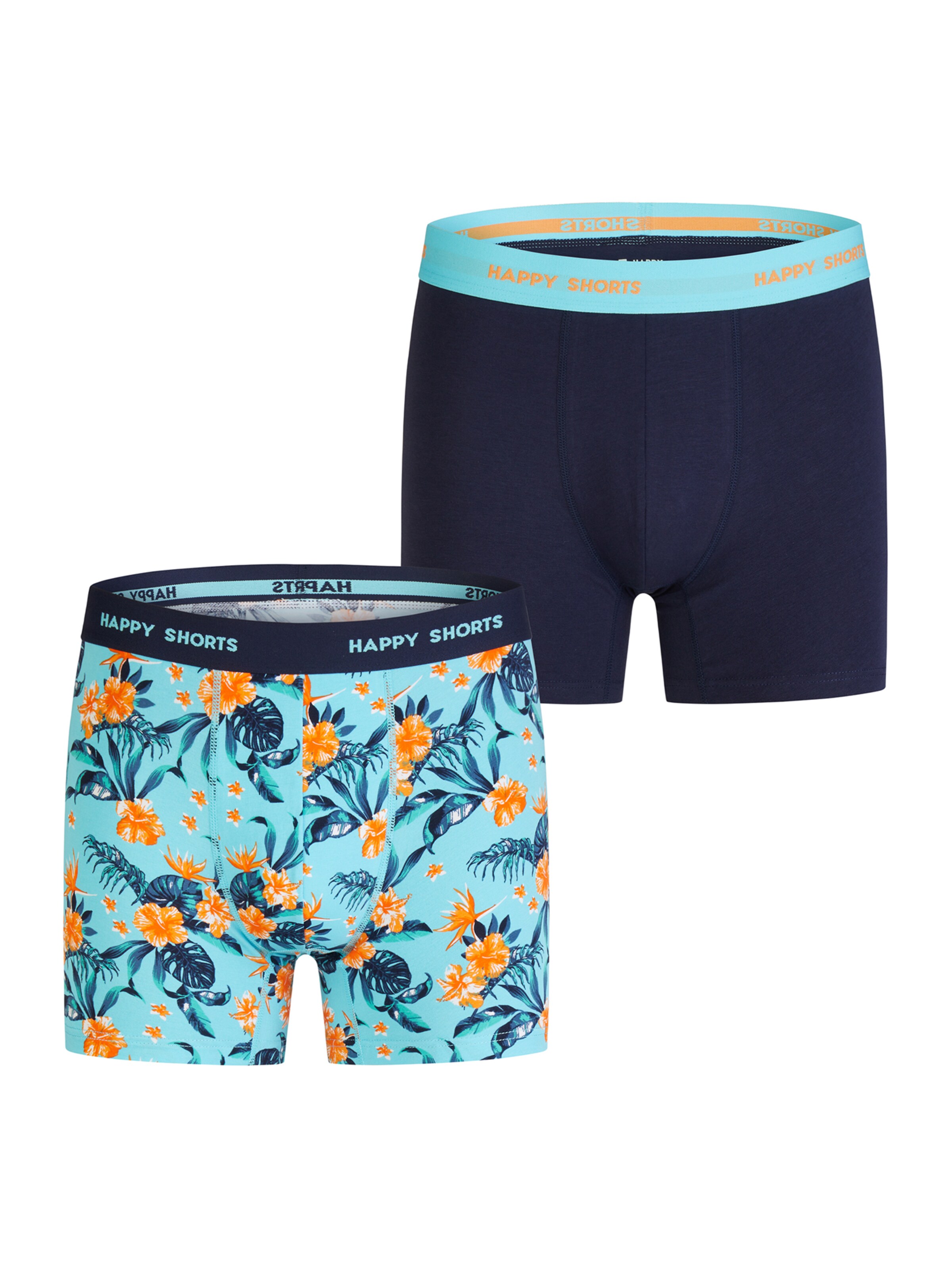 Happy Shorts Retro Boxer ' Jersey ' in Mischfarben: Vorderseite