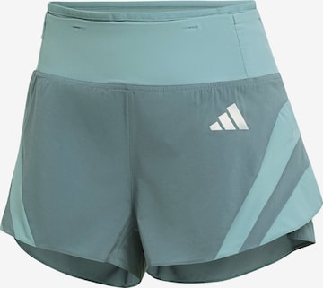 žalia ADIDAS PERFORMANCE Standartinis Sportinės kelnės 'ADIZERO 3': priekis
