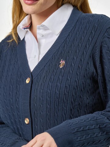 U.S. POLO ASSN. Cardigan 'Gill' i blå