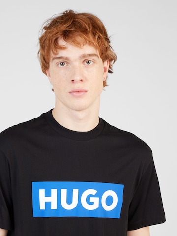 HUGO Blue Shirt 'Nico' in Black