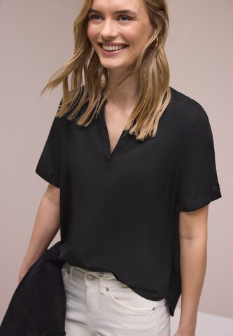 STREET ONE Bluse in Schwarz: Vorderseite