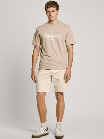 Pepe Jeans Regular Cargobroek 'Gymdigo' in Wit