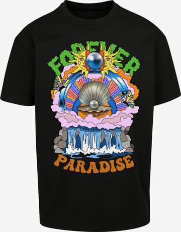 MT Upscale Shirt 'Paradise' in Zwart: voorkant