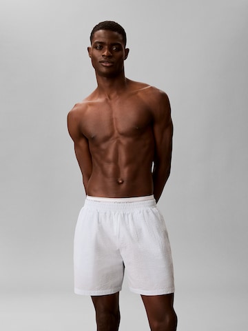 Pantalon de pyjama Calvin Klein en bleu : devant