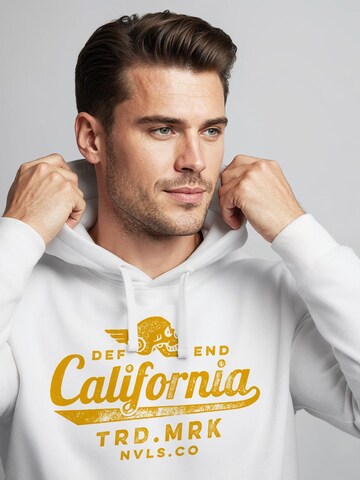 Neverless Sweatshirt 'California Skull' in White