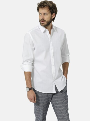 Coupe regular Chemise BABISTA en blanc : devant