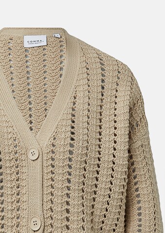 comma casual identity Gebreid vest in Beige