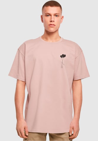 Merchcode T-Shirt 'Love In The Air' in Beige: predná strana