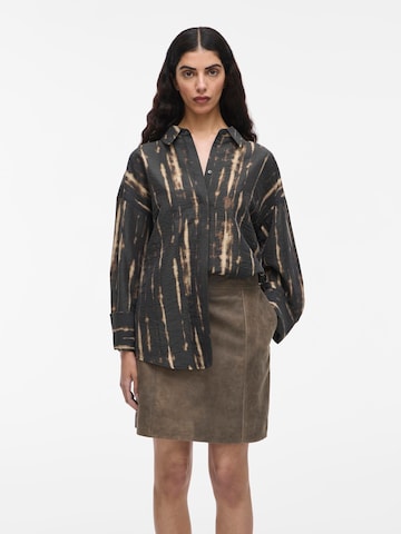 ROUGE EDIT Blouse in Grey: front