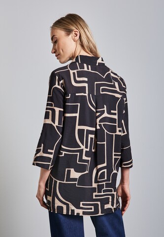 STREET ONE Lange Bluse mit Turn-Up in Blau