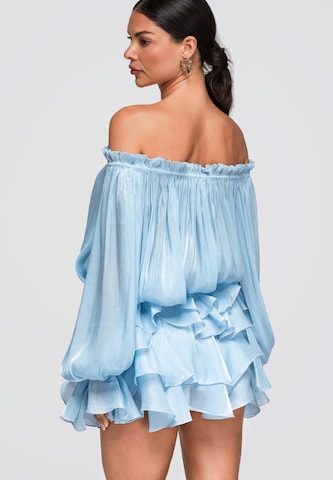 Ombre Blouse in Blauw