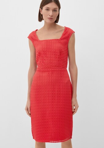 s.Oliver BLACK LABEL - Vestido em vermelho: frente