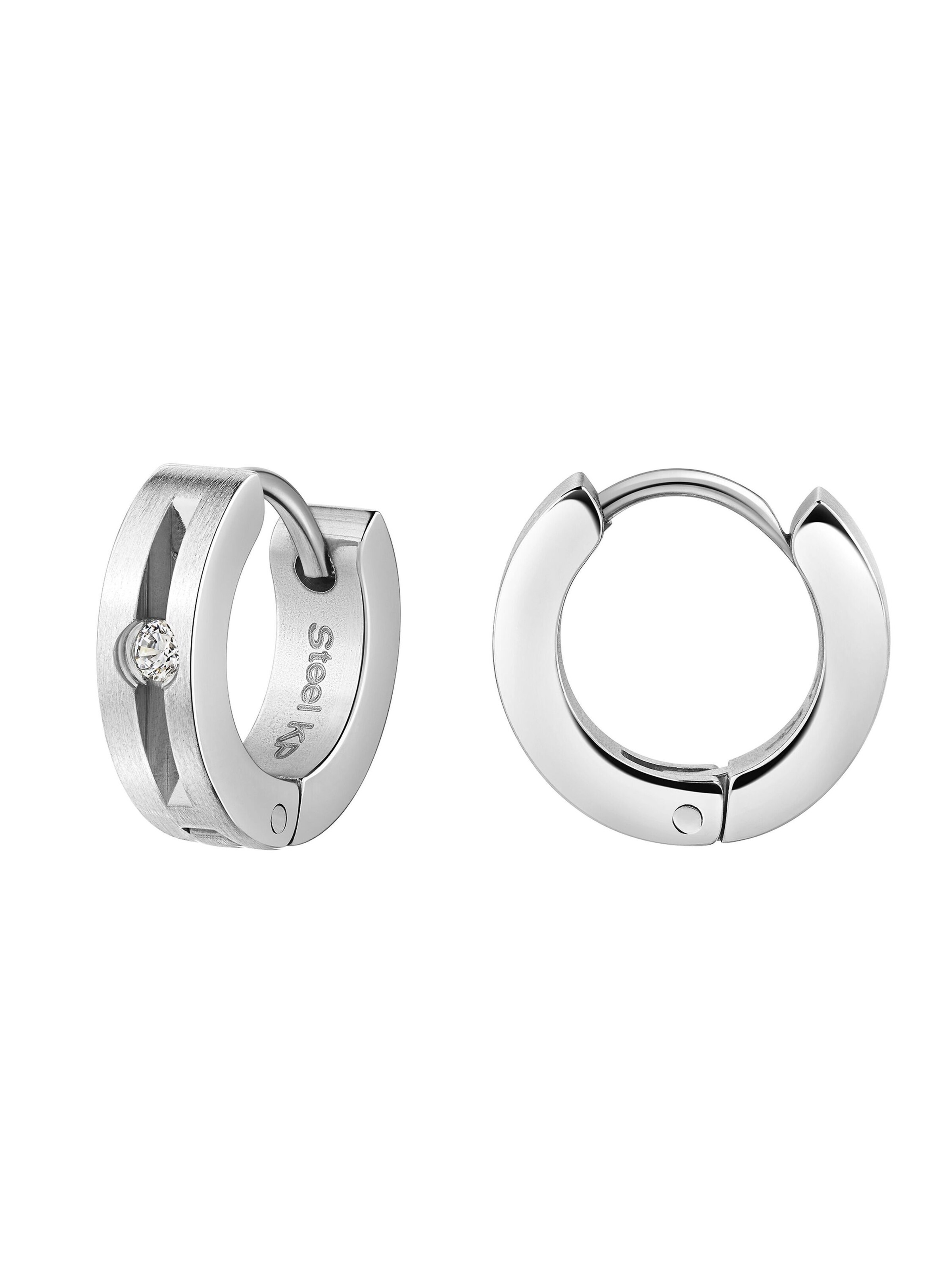 Zeeme Earrings in White: front