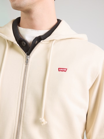 LEVI'S ® Regular fit Zip-Up Hoodie 'THE ORIGINAL HM' in Beige