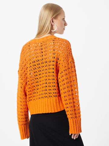 TOPSHOP Knit Cardigan in Orange
