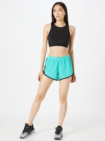 UNDER ARMOUR Skinny Sportovní kalhoty 'Fly By 2.0' – zelená