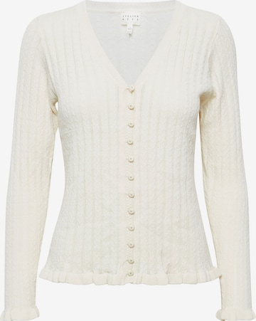 Atelier Rêve Knit Cardigan 'Irfantino' in Beige: front