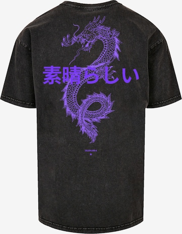 T-Shirt 'Drache' F4NT4STIC en noir