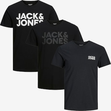 JACK & JONES Shirt 'Corp' in Grey: front