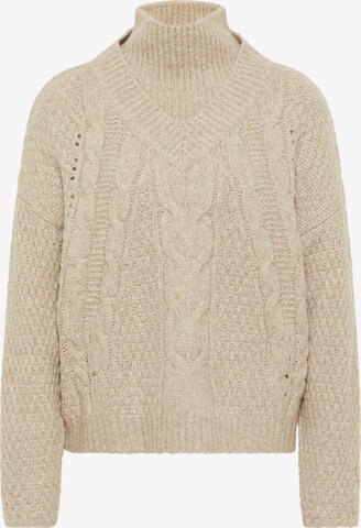 Pull-over DreiMaster Vintage en beige : devant