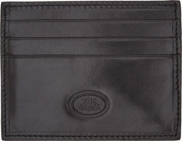 The Bridge Wallet in Black: front