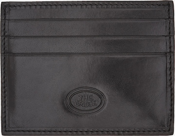 The Bridge Wallet in Black: front