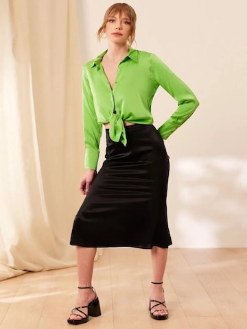 SILK & CASHMERE Shirt in Groen