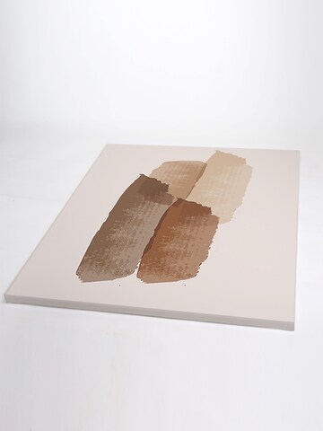 Liv Corday Image 'Abstract Brown Composition' in White
