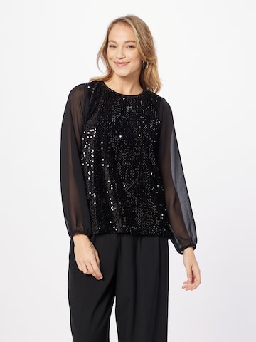 MORE & MORE - Blusa en negro: frente